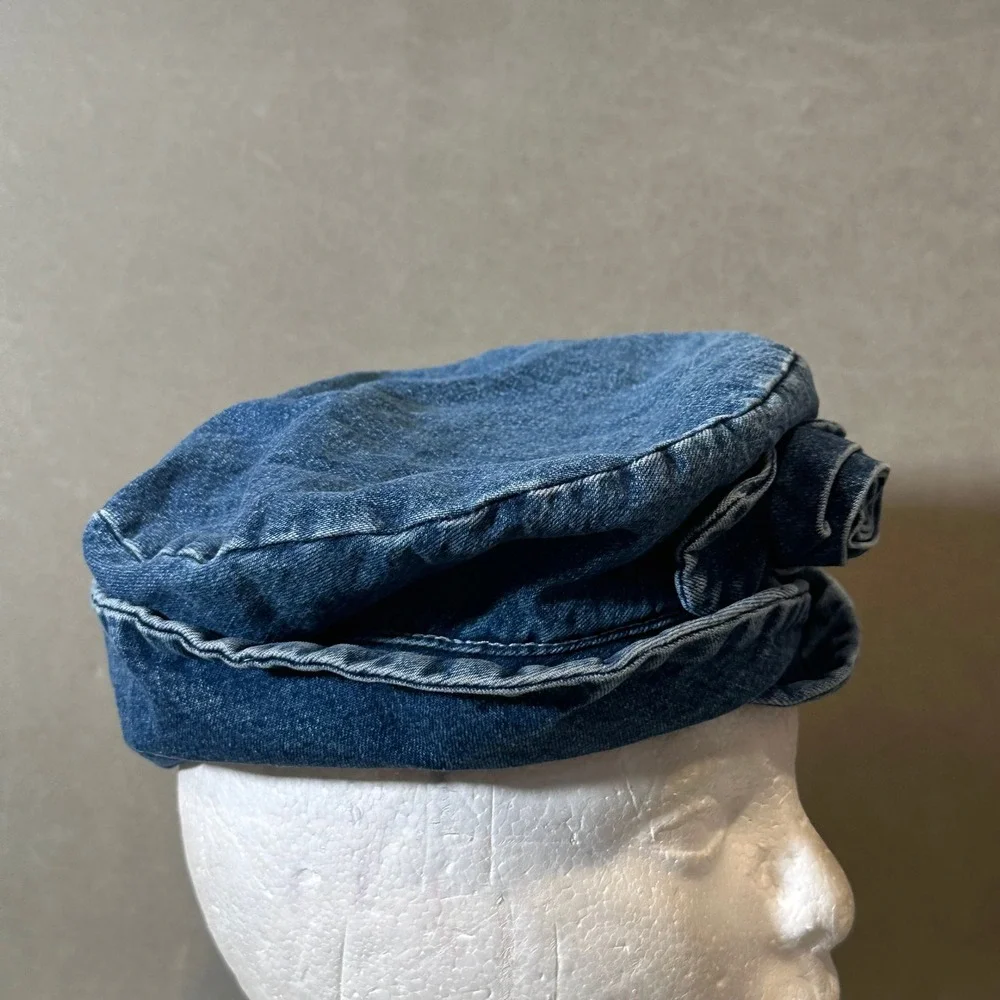 Baby Gap Denim Dress and Hat‎ Set Blue Vintage 80s 12-18M NWT 446098-00-1